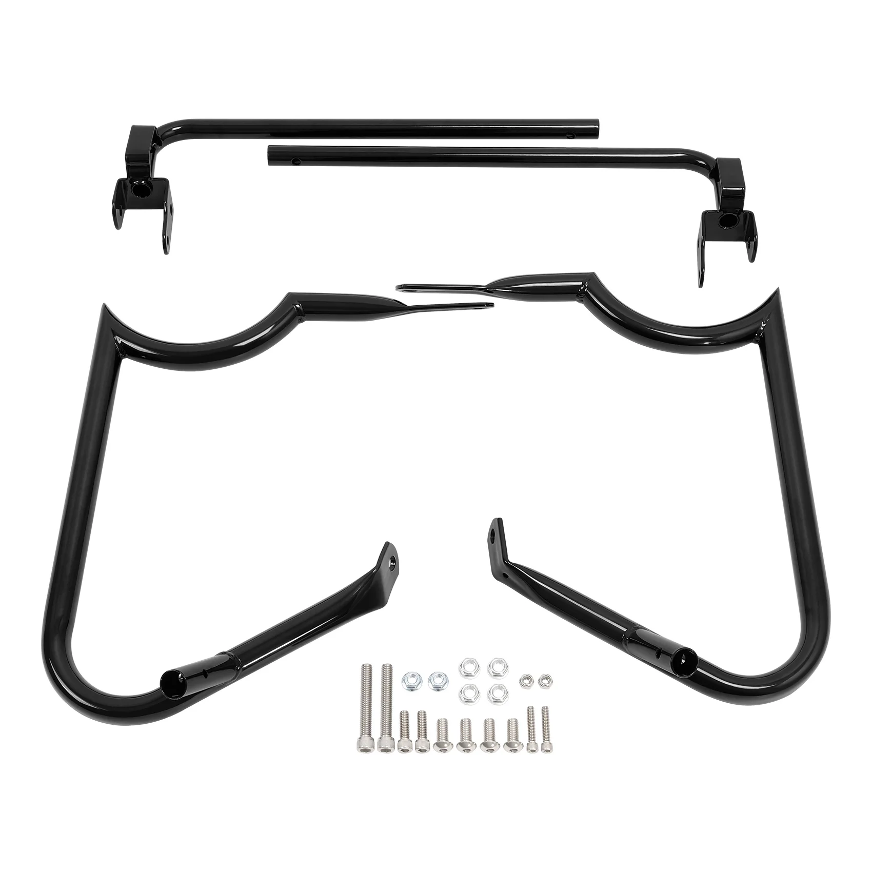 

Motorbike Saddlebag Saddle Bag Bracket Guard Bar For Harley Touring Road Glide FLTRX Road King FLHR Street Glide FLHX 2014-2023