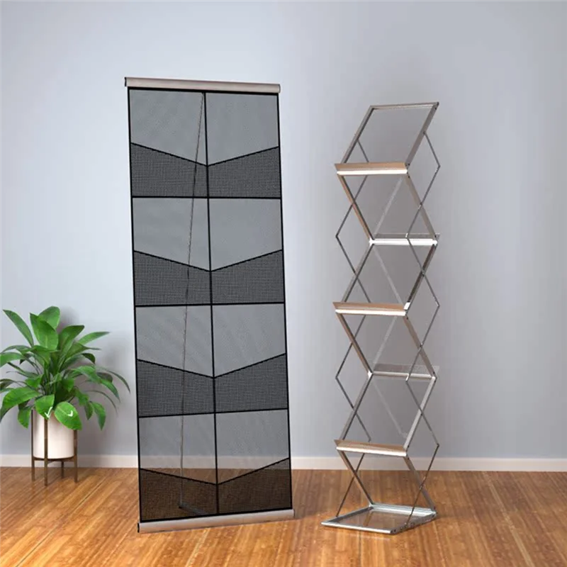 

VEHO-Vertical Brochure Stand Grid Brochure Display Stand Portable Brochure Stand For Trade Shows And Retail Stores
