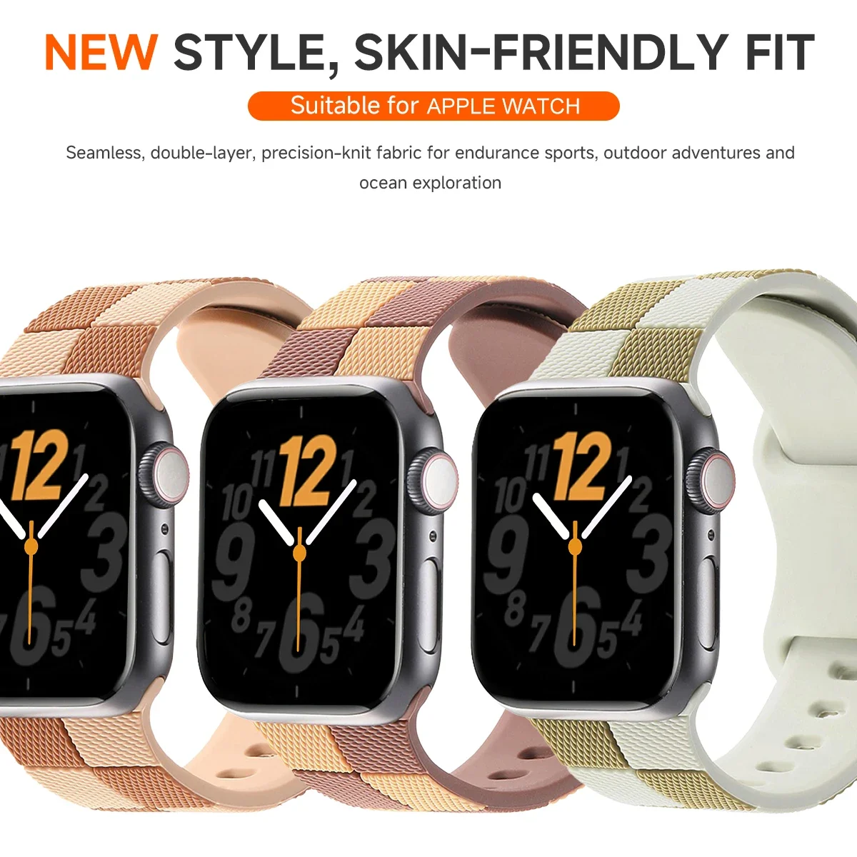 สายซิลิโคนสําหรับ Apple Watch 46 มม.44 มม.45 มม.40 มม.41 มม.42-38 มม.สร้อยข้อมือกีฬาสําหรับ iWatch Series 10 8 7 6 5 4 Ultra 2 49 มม.