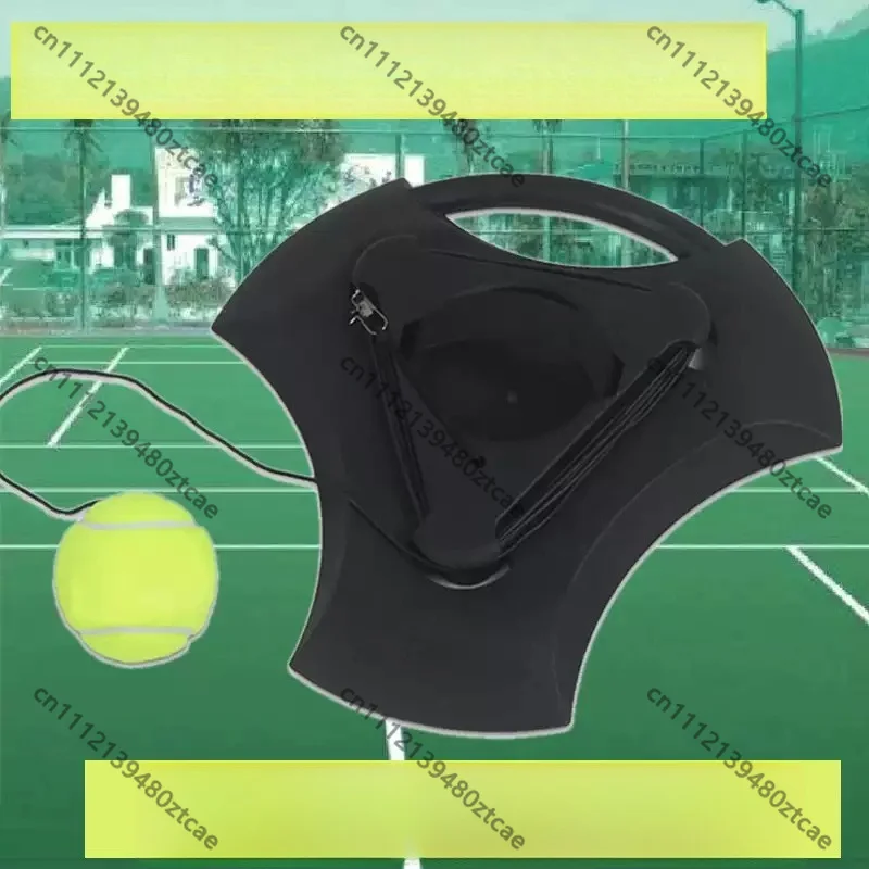 Tennis Trainer Base Single Player Rebound Practice Set With Elastic Rope For Beginners Training Equipment