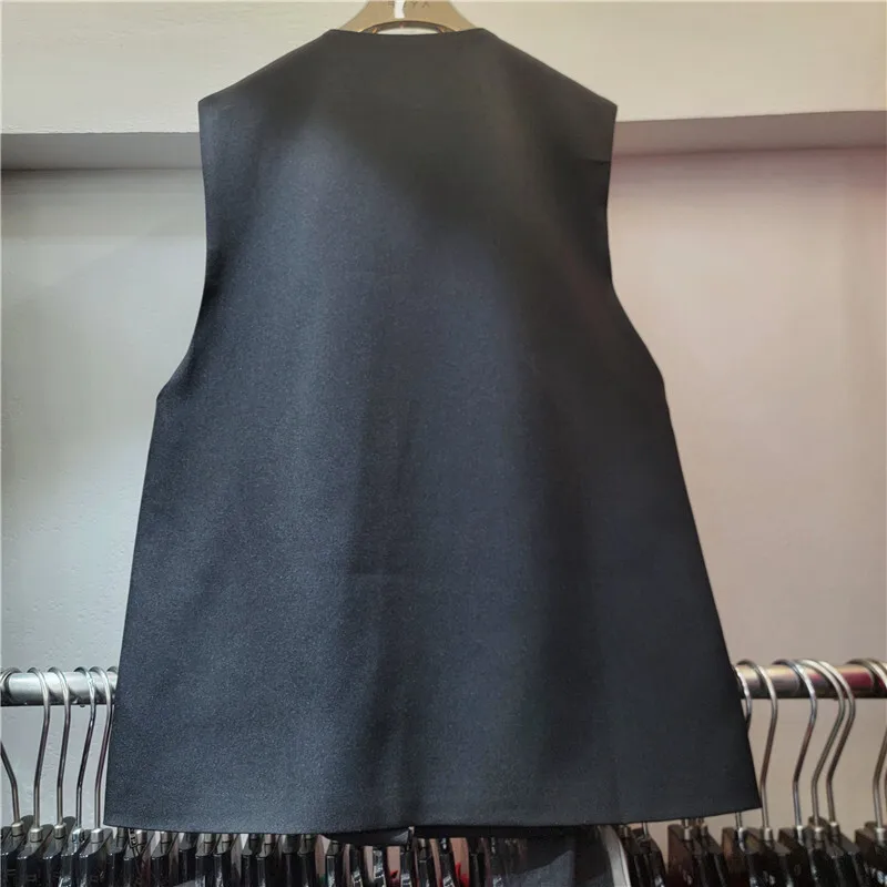 HKSH Frühling Sommer Neue Frauen Flut Stilvolle Koreanische High Street Elegante V-ausschnitt Blazer Weste Dreidimensionale Floral Tank Top HK6257