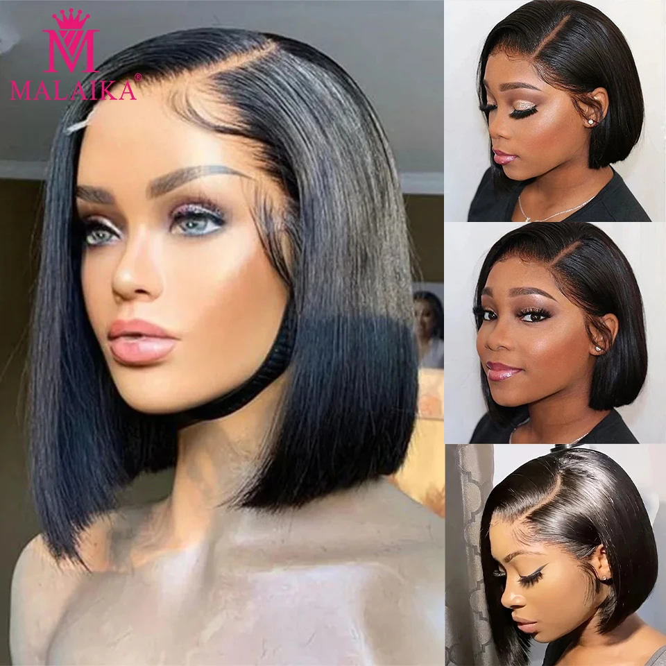 Ombre 1BT99J Burgundy brazilian wig 100% human hair 13x4 HD Lace Frontal Wigs Short Straight Bob Wigs for Black Women