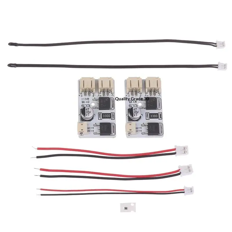 

【C】DIY Fan Temperature Control Board Fan Speed Control Step-Down Board Automatic Fan Controller No Welding DIY PCB Module