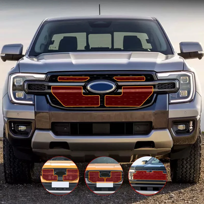 Car Radiator Condenser Insect Protection Net Anti Mosquito Leaf Bug Screen Grille Cover Accessories For Ford Ranger  2023-2026
