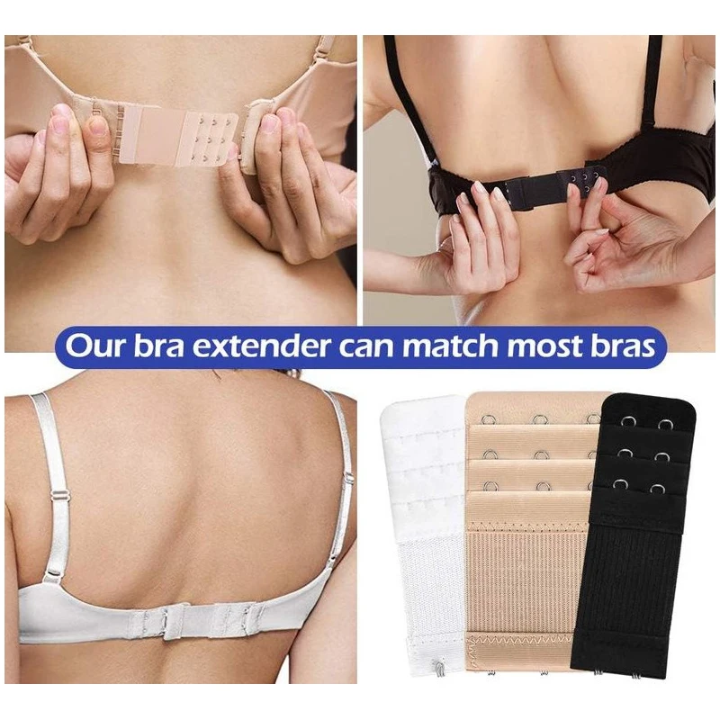 2/3/4 Haak Bh Verlenging Gesp Voor Vrouwen Verlengd Verstelbare Intimi Gesp Elastische Beha Verlengband Accessoires