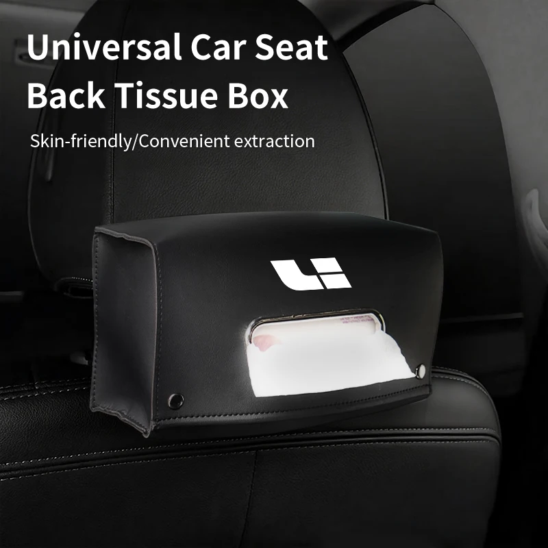 

New Car Hanging Tissue Organizer Box Centre Console Tissue Bag For Li L7 L8 L9 ONE Interior Accessories