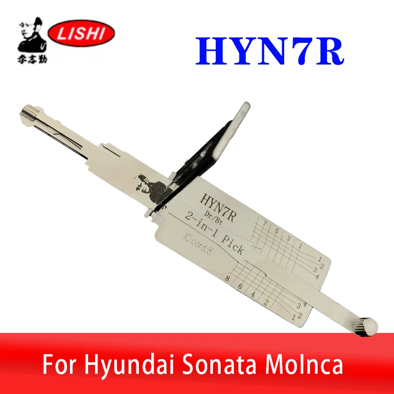HYN7R LISHI Original 2in1 Car Locksmith Tool for Hyundai KIA Sonata MoInca Decoder Door Open Lock Pick Tool