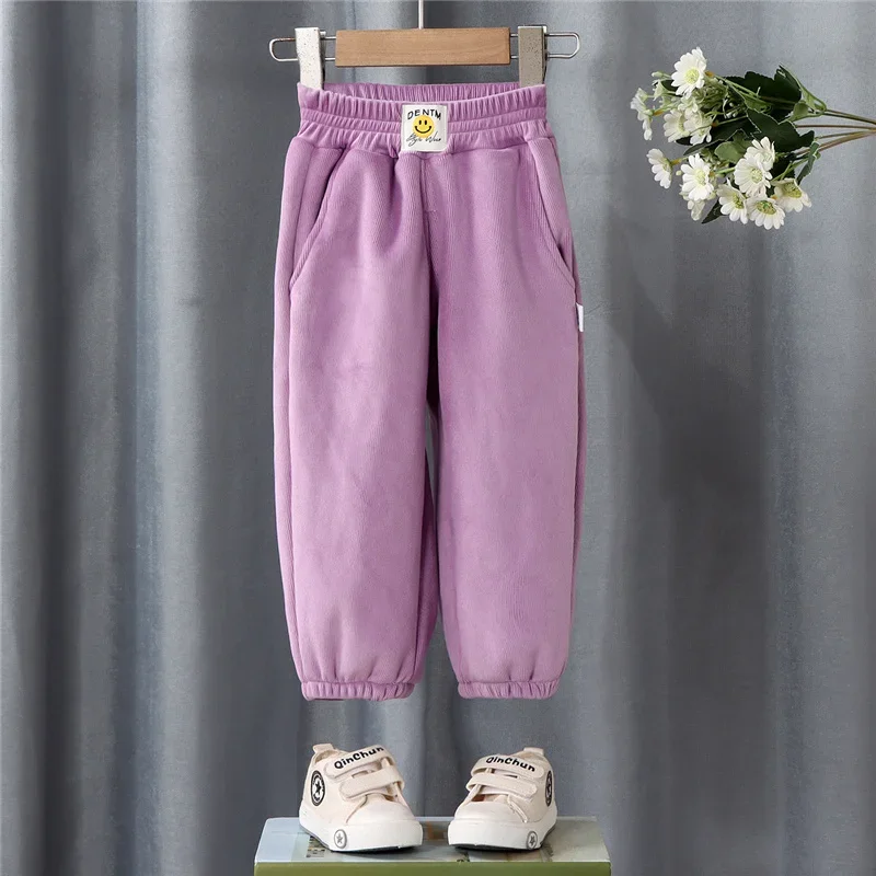 ZOETOPKID Winter Jungen Warme Hosen Dicke Plus-Velours-Hosen Kinder Gepolsterte Baumwoll-Lange Hosen Herbst Teenager Lässige Cordhosen – Detail 16