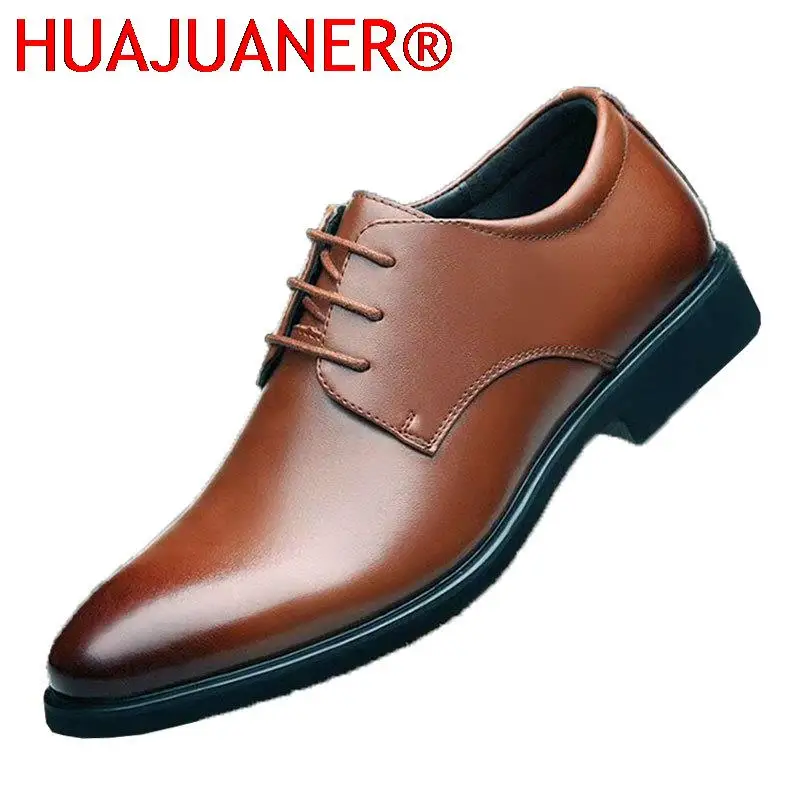 

Leather Shoes Men's Breathable Black Soft Leather Soft Bottom Spring And Autumn Best Man Men's Business Formal Wear Casual Shoes