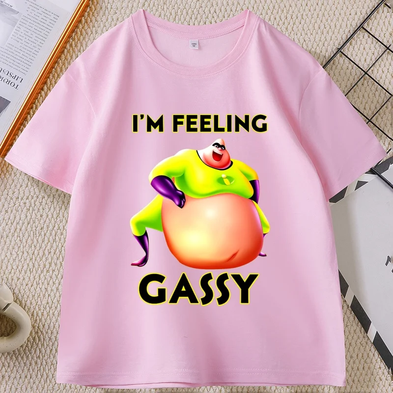 Camiseta Im Feeling Gassy con diseño divertido y humorístico, camiseta holgada de manga corta de algodón, ropa informal unisex, camisetas con humor para hombre