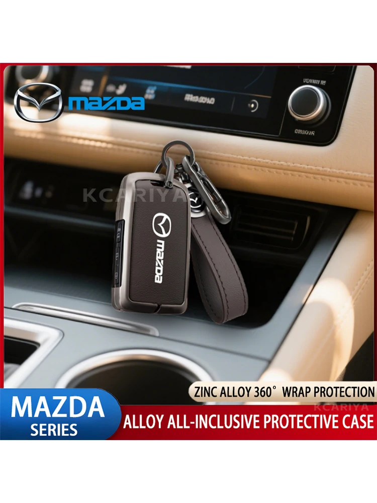 Pełna Osłona Kluczyka Samochodowego Etui Obudowa Mazda 2 3 5 6 BL BM GJ Atenza Axela Demio CX-3 CX3 CX-5 CX5 CX7 CX-7 CX-9 CX8 Akcesoria — 2