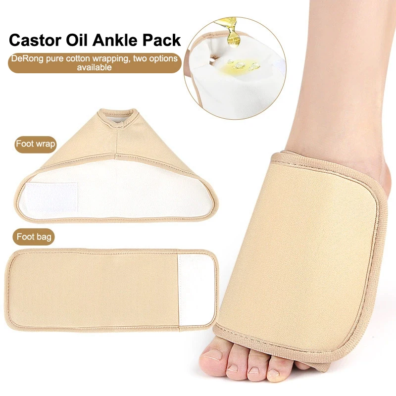 Castor Oil Pack Wrap Reusable Organic Cotton Castor Oil Pack For Feet Castor Oil Wrap For Insomnia Constipation