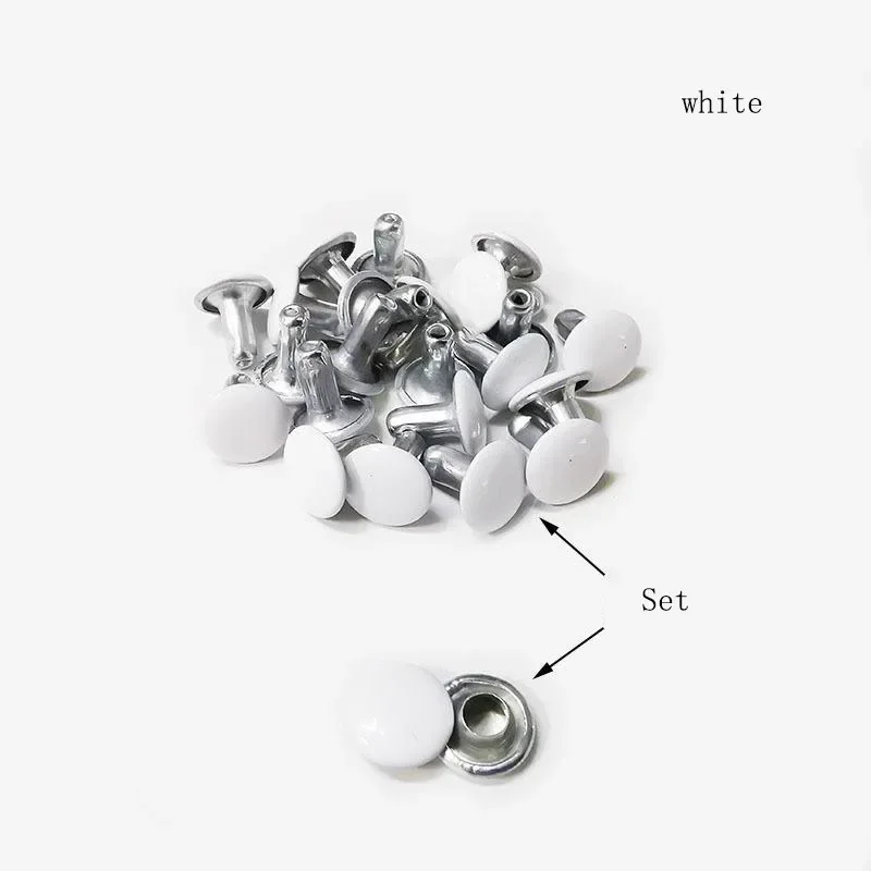 100 Set / Lot Knob Screw Rivets Studs Leather Belt Watchband Round  Head Rivets Spikes Nail Buckles DIY Crafts Decor Accessories #3