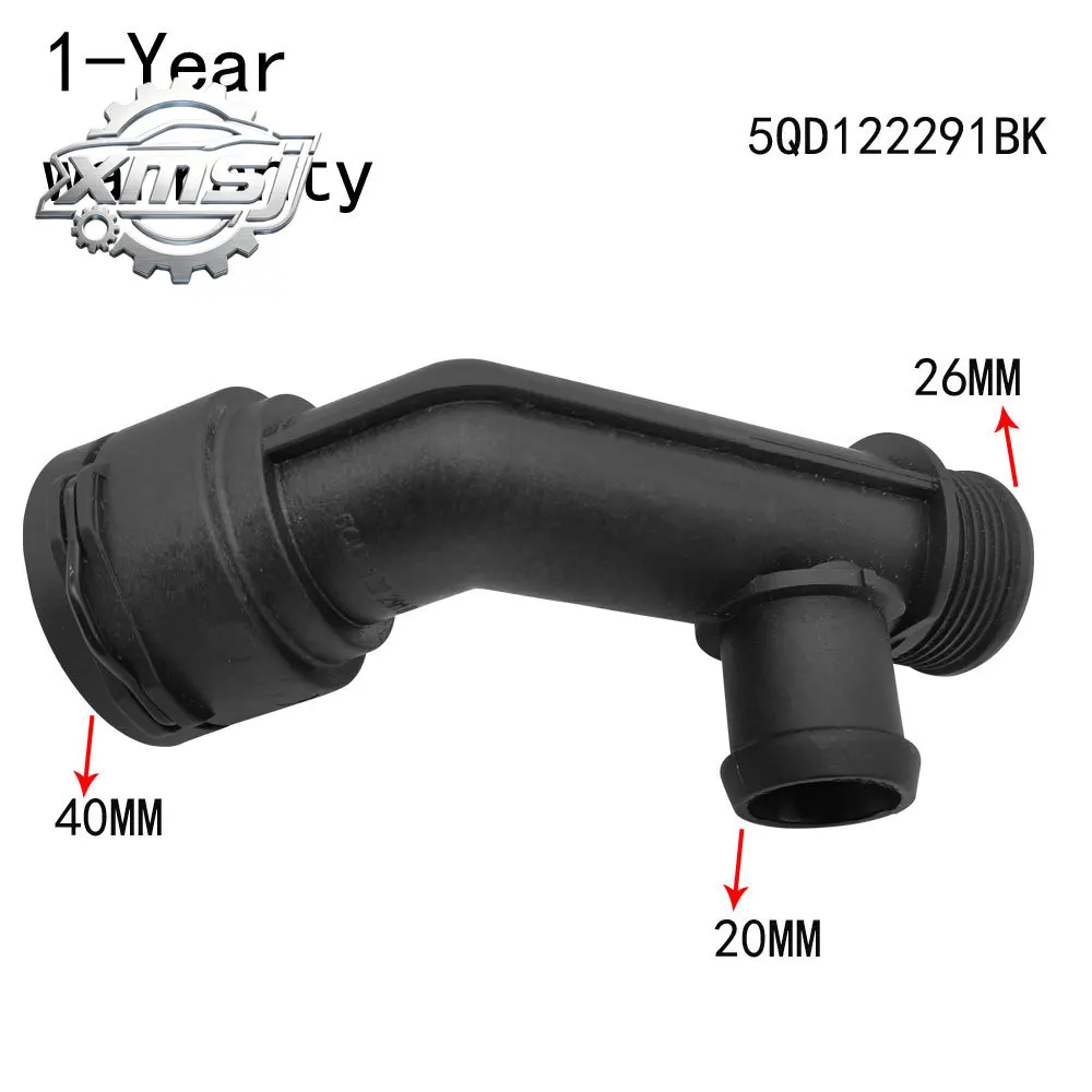 

Junta de tubería de agua 5QD122291BK 5QN122291F para VW Passat Tiguan L Golf Magotan Jetta Teramont Audi Q2 A3 S3 Q3 Skoda Octav