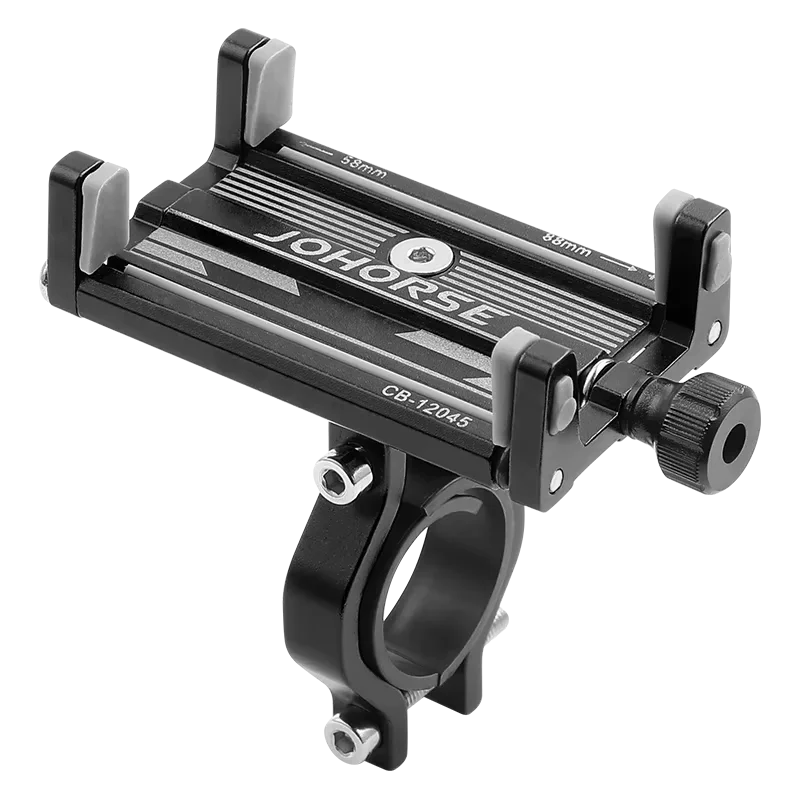 Support de téléphone pour vélo, support de téléphone fiable pour VTT, support de téléphone réglable en aluminium pour vélo, support antidérapant