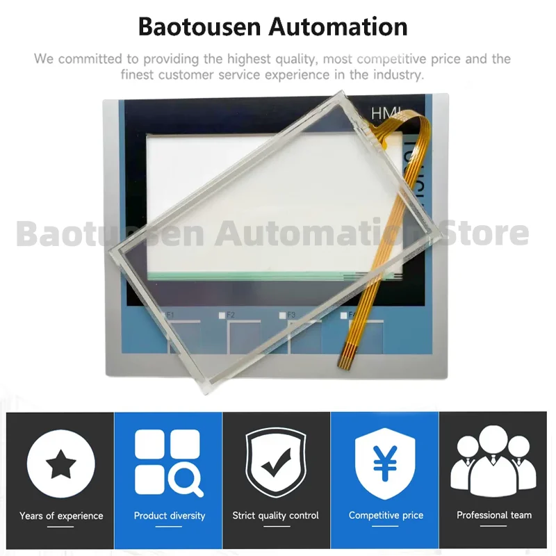 New Original KTP400 6AV2124-5DC00-1AC0 Touchscreen Membrane Keypad with Protective Film