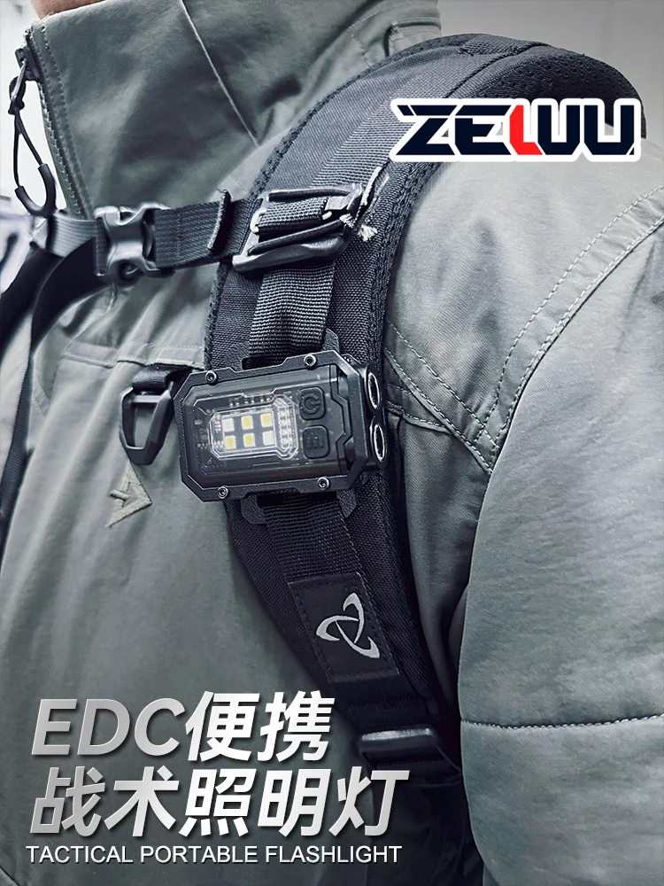 EDC Portable Tactical Lighting Mini Flashlight Portable Tool Molle Outdoor Backpack Mounting