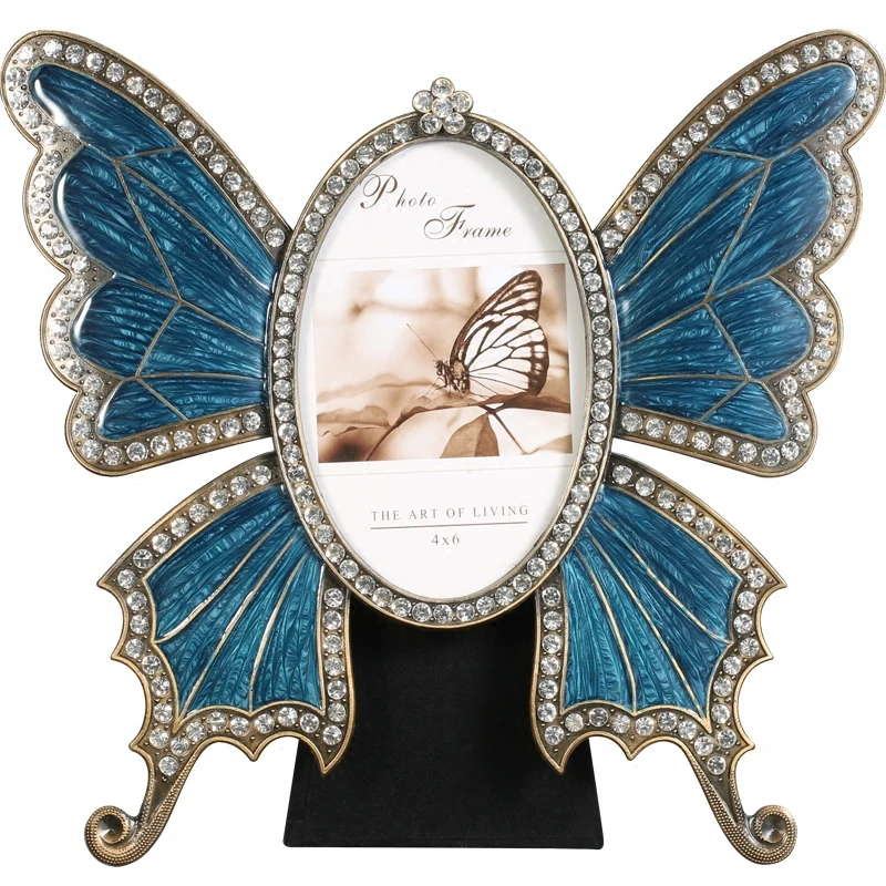 PYH butterfly photo frame table 5 inch creative luxury 6 inch couple table photo frame birthday frame gift