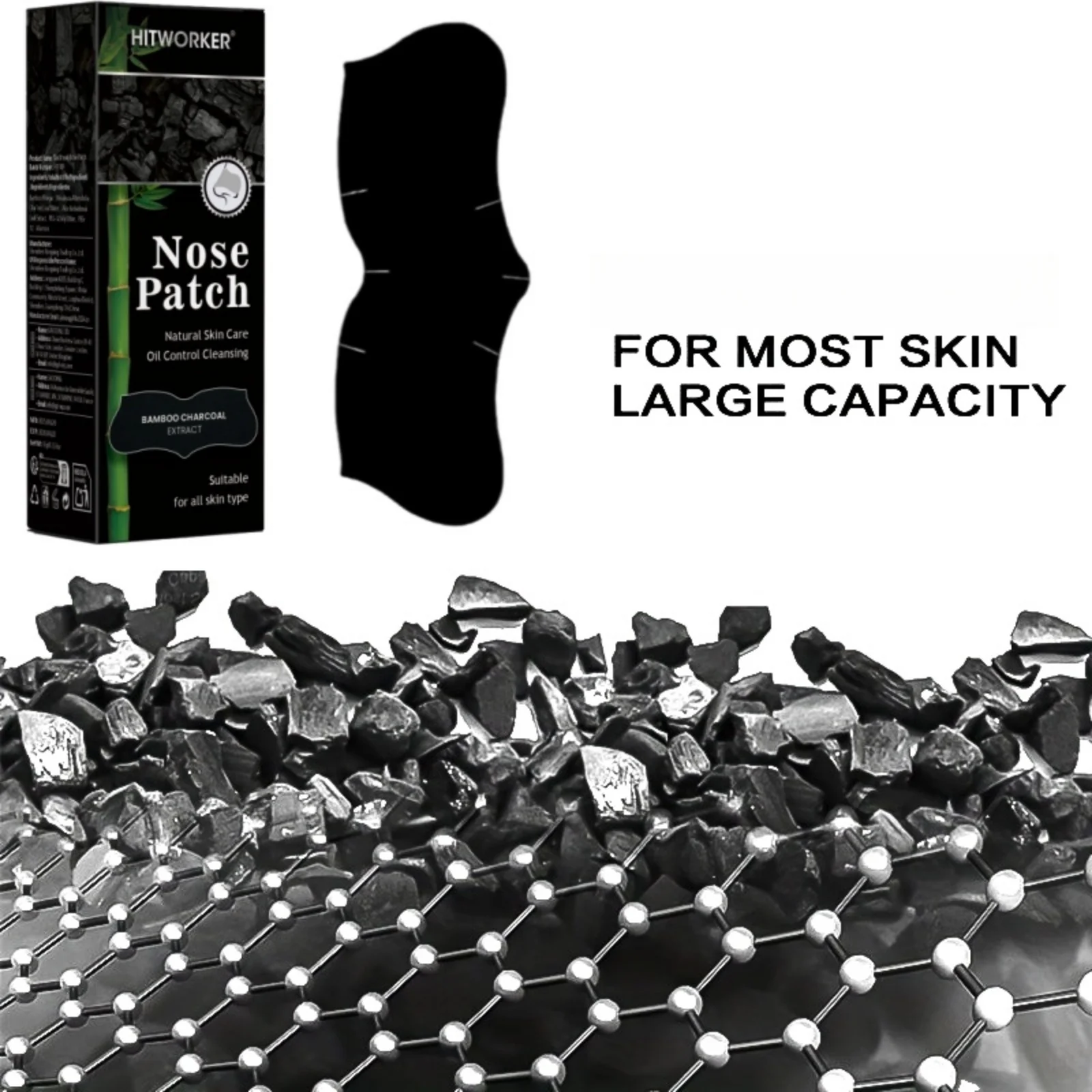 10/15/20 Pcs/Bag Deep Cleansing Blackhead Nose Strips | Bamboo Charcoal Blackhead Remover Nose Mask image 6