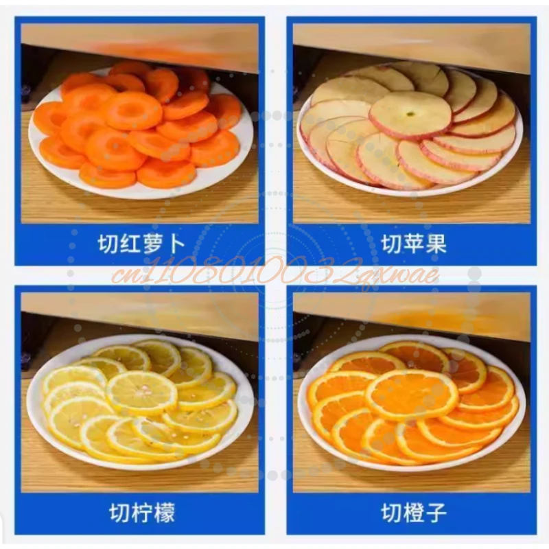 Fruit Machine Lemon Slicer Potato Carrot Ginger Slices Lotus Root Slices Electric Commercial Manual Slicer Cutting
