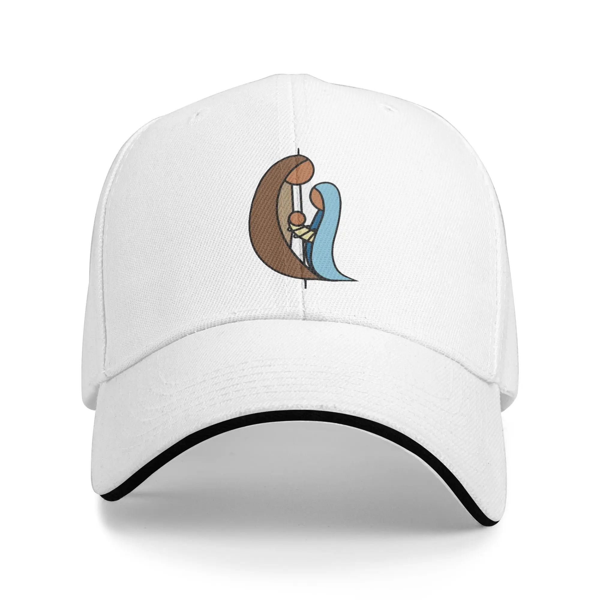 Holy Family Minimalist Nativity Gift For Children Men Women A Baseball Cap Hat
