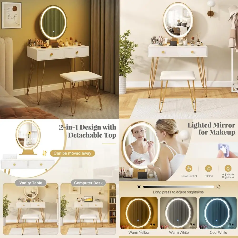 Lighted Mirror Vani…