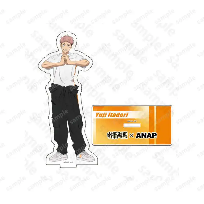 Jujutsu Kaisen الاكريليك الشكل الوقوف الأبيض T بذلة أنيمي الأجهزة الطرفية عالية الجودة عرض سطح المكتب الحلي مروحة هدية فتاة لعبة