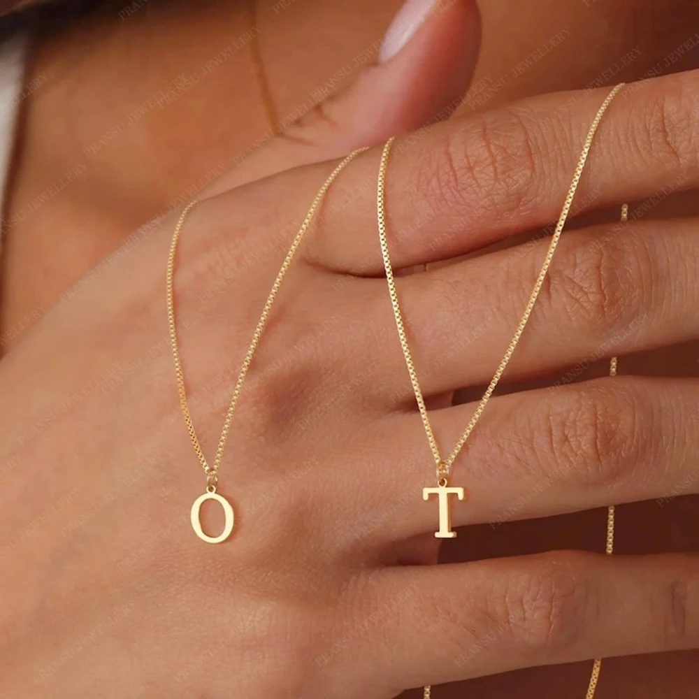 Collier Femme Lettre Initiale A-Z Cazador en Acier Inoxydable, Chaîne Fine, Pendentif Alphabet, Bijou Cadeau d'Anniversaire, Nouvelle Tendance 2026