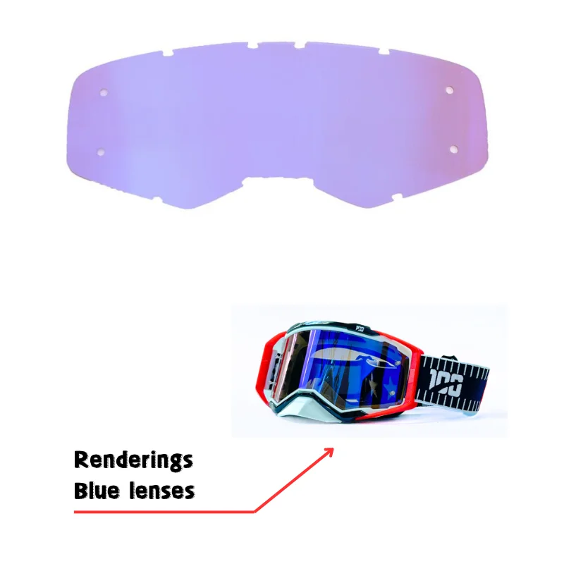 Motorcycle Goggles HD Mirror Golden Clean Lenses Motocross Goggles Universal Accessories Spare Lenses For SCOTT Goggles