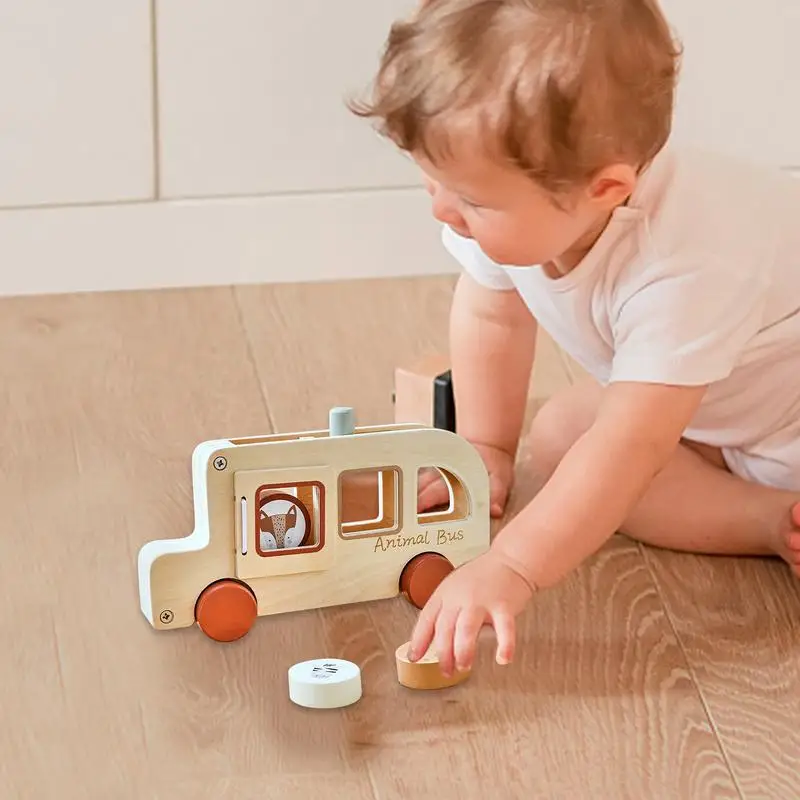 Kids Bus Toy Kids Car Toy Portable Interactive Educational Game For School Playtime Creative Play Boys Learning Girls
