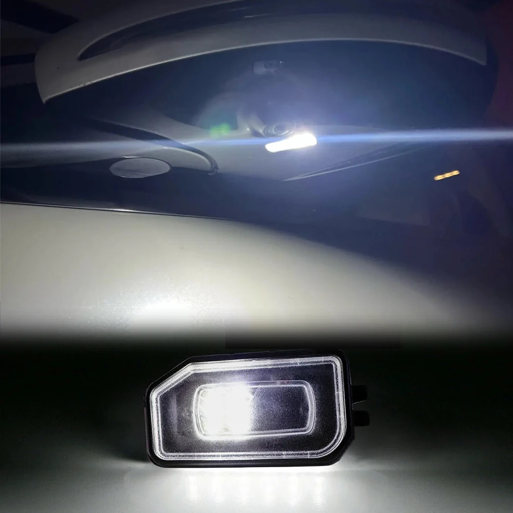 1set White LED Under Side Rearview Mirror Puddle Light for Mercedes Benz A B C E Class GLC X253 GLB X247 C257 A217 Cabrio V223