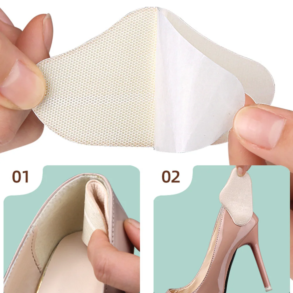 

8pcs Grips Self-Adhesive Anti-Friction Pads Replaceable Heel Inserts For Women Men Shoes Nonslip Heel Liners Comfortable