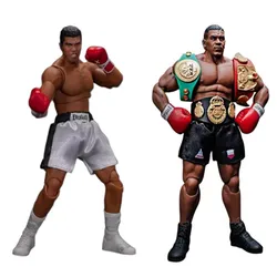oxing Champion Mike Tyson Movable Action Figure PVC Head Replaceable Collection Boxer Tyson Muhammad Ali Figures Model Toys