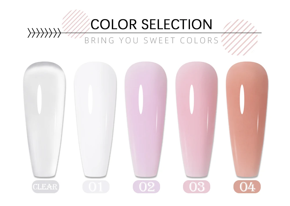 AWStorG Hema Free Poly Nail Gel 30ML Acryl Gel Fingerverlängerung Transparente Nail Art Extension Quick Building Soak Off UV – Detail 3