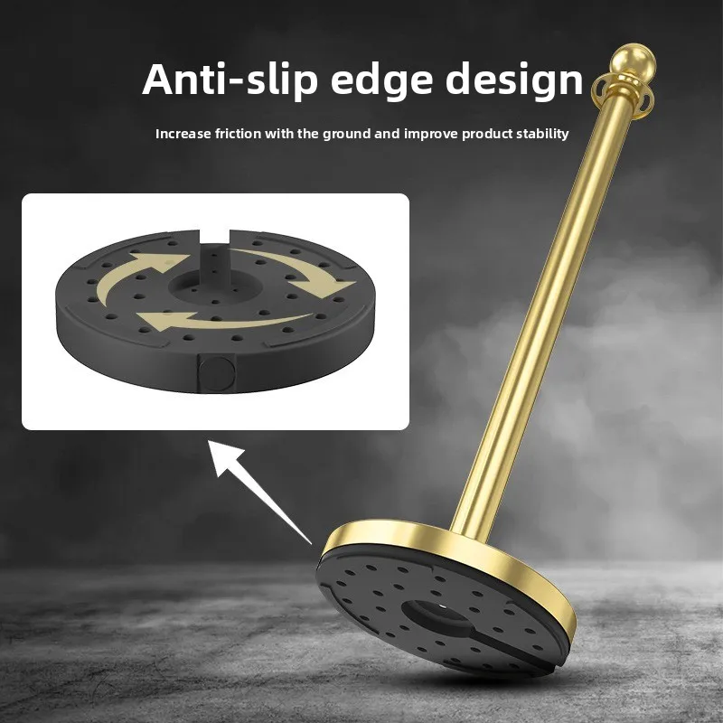 Stainless steel concierge pole one meter line lanyard concierge column isolation belt hemp rope velvet rope welcome column