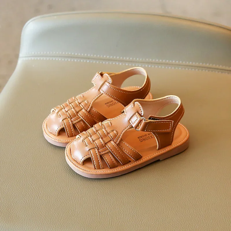 Girl Sandals Summer Weave Boys Beach Sandals Kids Shoes Casual 1-8 years