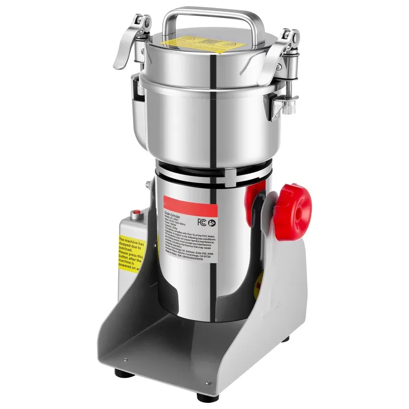 Electric Grain Mill Grinder 28000/32000RPM High Speed Stainless for Dried Grains Coffee Beans Spices 270° Swing Type