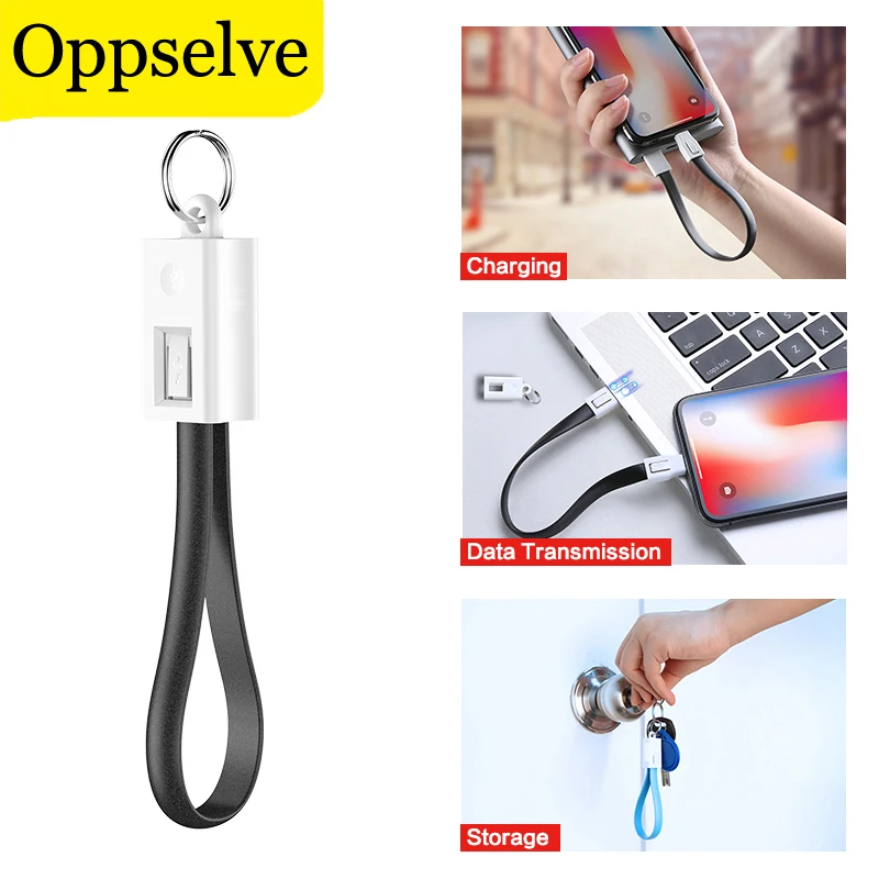 USB Type C Fast Charger Sync Data Multi-Function Powerbank Cable KeyChain Type-C Cable For Xiaomi Mi5 Samsung S10 S9 Plus Cord