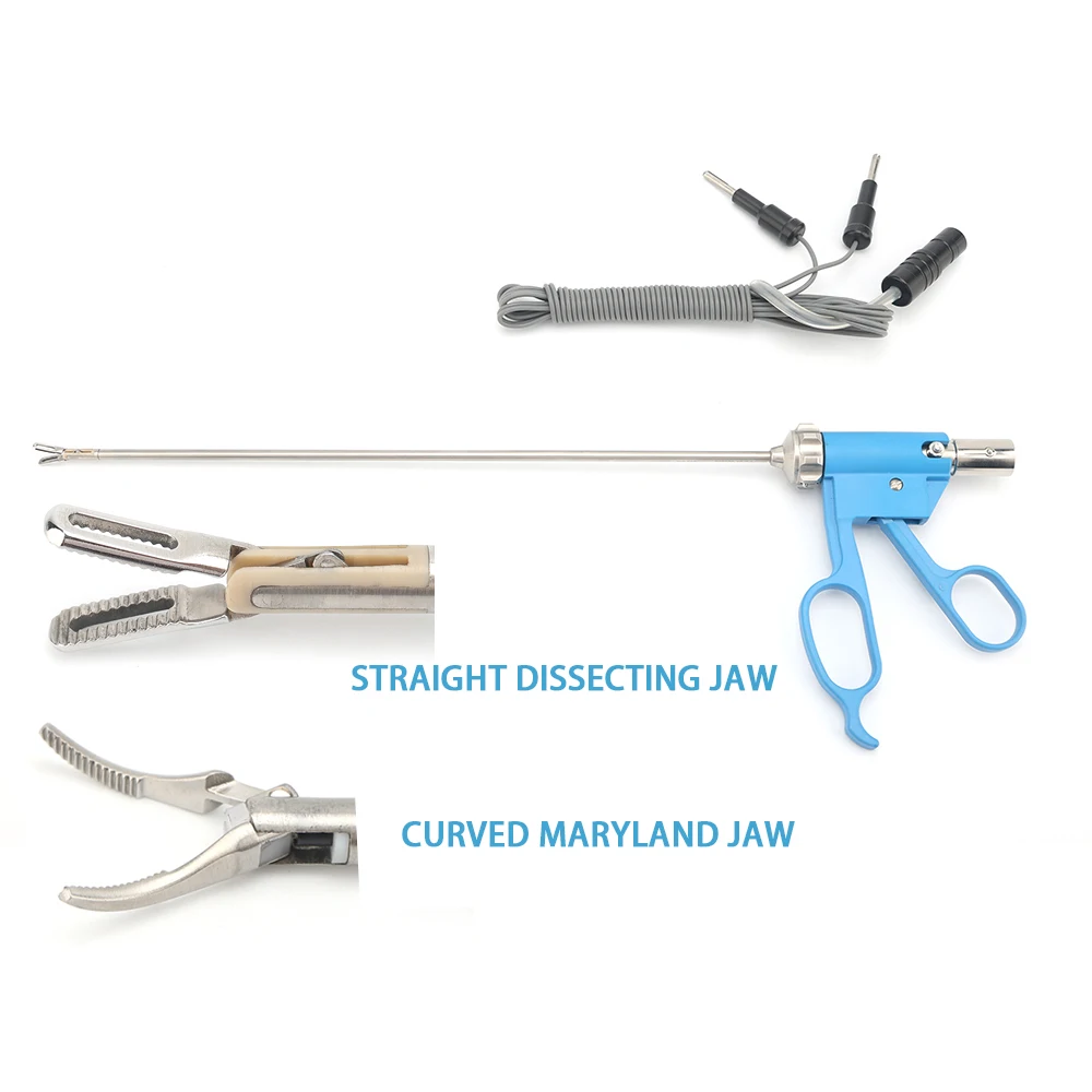 Laparoscopic Bipolar Forceps Reusable Bipolar Forceps for Abdominal Surgery Electric Coagulator