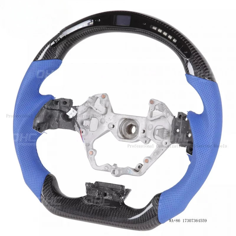 Suitable for 2018-2021 Toyota C-HR LED racing real carbon fiber steering wheel