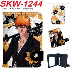 new Bleach Cartoon Anime Short Wallet Vertical style with buttons can hold coins