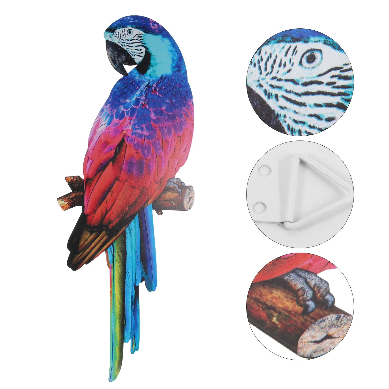 Iron Toucan Fake Bird Craft Shape Wall Decor Artificial Peacock Dining Room Hanging Adornment Office Outdoor