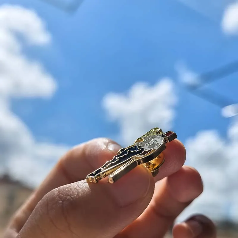 

50 шт. каменная булавка-мессенджер на заказ, значок на лацкане, бесплатная масонская эмалированная брошь, масонская креветка, храм, бесшумное ремесло