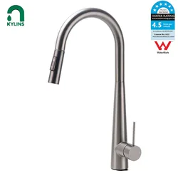 KYLINS  Two Function Gourmet Kitchen Counter Faucet for Kitchen Sink Gun Gray Surface Kitchen Faucet Two Function Single Handle