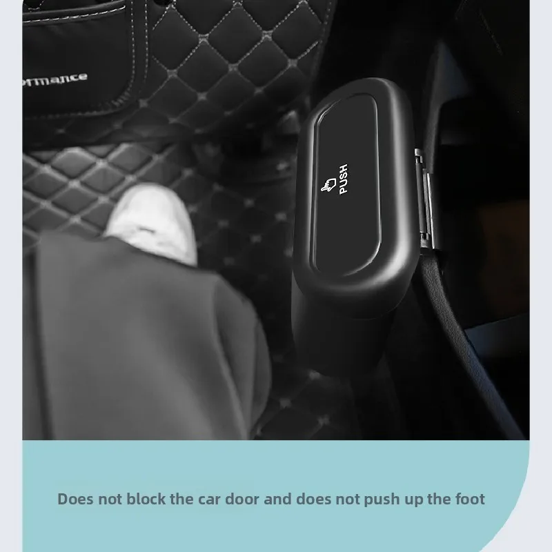 

For BYD Sealion 7 2024 2025 Car Door Seat Clip Stand Holder Trash Bin Black Square Pressing Pocket Durable Trash Can Accessories