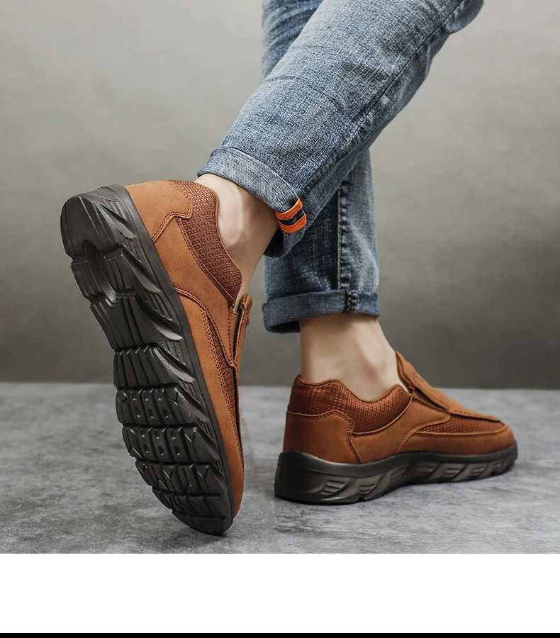 Männer Turnschuhe Licht Faulenzer Slip auf Casual Schuhe für Männer Bequeme Luxus Marke Männlichen Business Schuh Fahren Schuhe – Detail 11