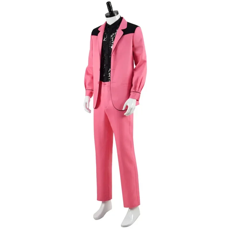 CosassessMovie Presley Cosplay Costume pour hommes adultes, chemise, pantalon, manteau, Halloween, carnaval, MN9