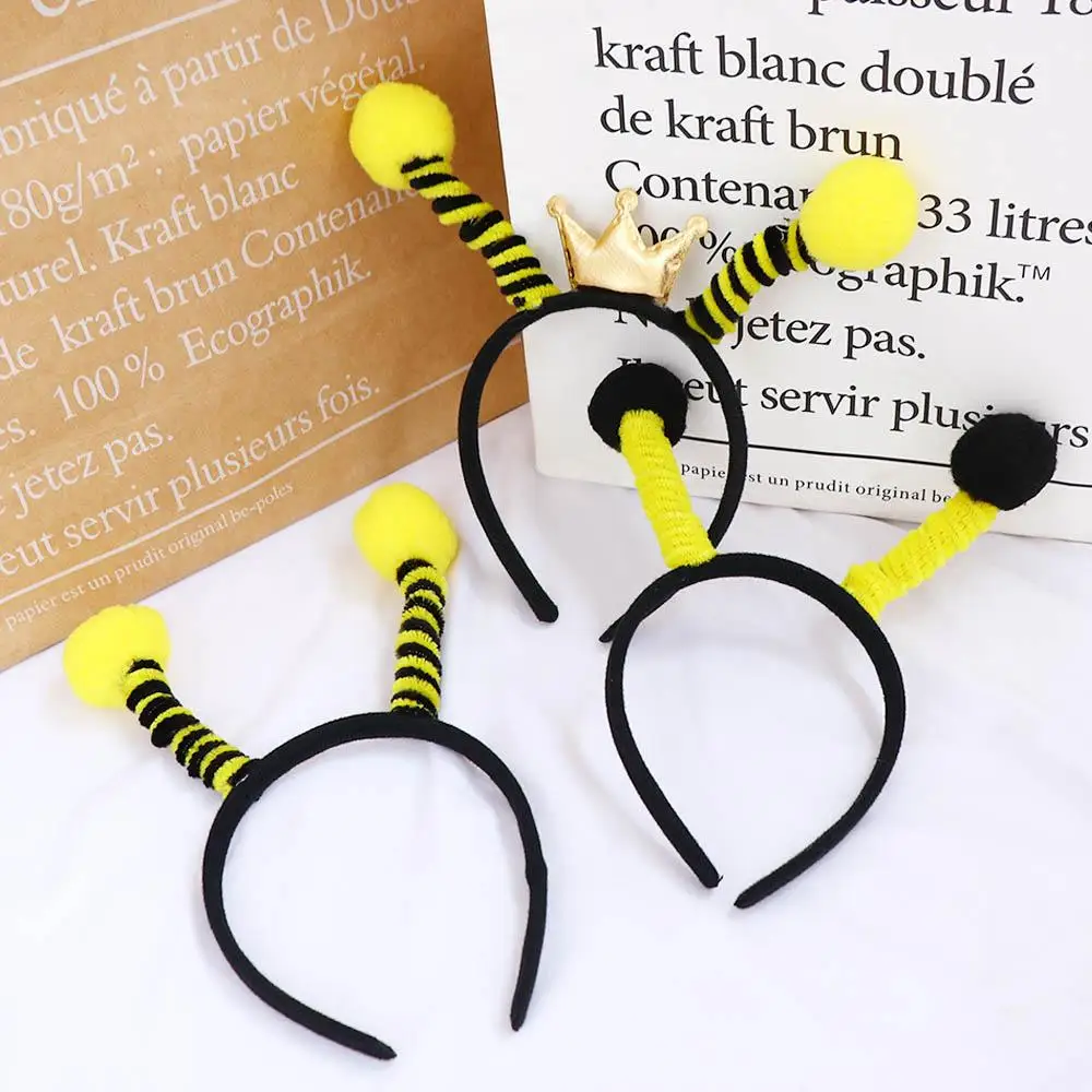 Diadema de comida para Cosplay, diadema divertida, tocado de estilo coreano, accesorios para el cabello para niños, aro de pelo de Animal, diadema con tentáculo de abeja