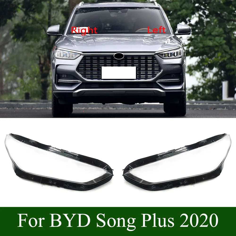 

For BYD Song Plus 2020 Front Headlight Cover Shell Headlamps Lampshade Lens Glass Replace Original Lampshade Plexiglass