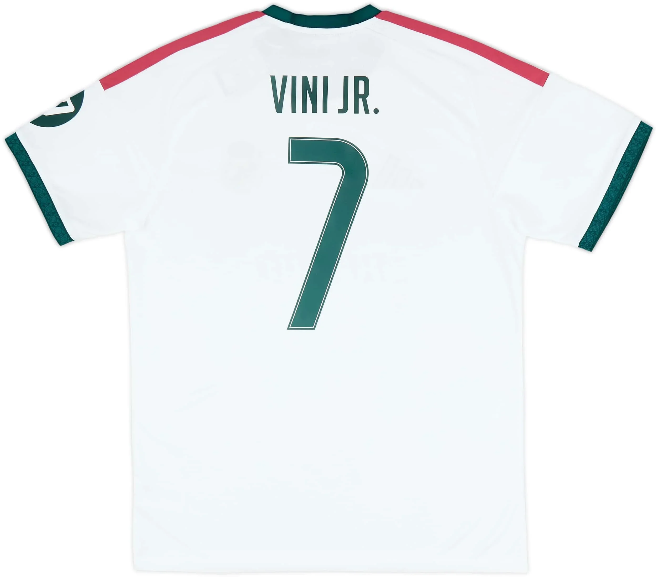 Men's Football Shirt 26/27 Number 7 Short Sleeve Soccer Jersey White Contrast Collar Quick Dry Spain Capital Club Style Top